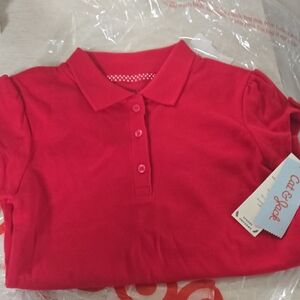Cat & Jack Red Girls' Polo Shirt